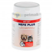 Хранителна добавка Ebi-Vet Hefe Plus 300 таблетки, с високо съдържание на бирена мая, протеини, ферменти, витамини и минерали